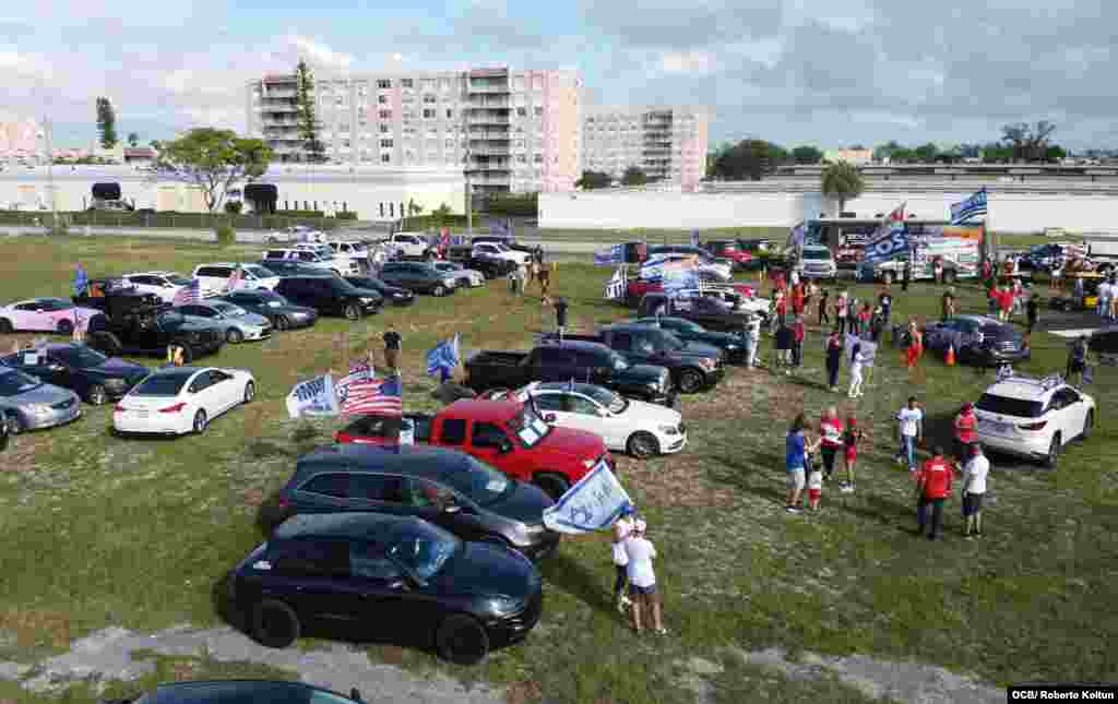 Apoyo de la Comunidad Judía al Presidente Donald Trump en North Miami.