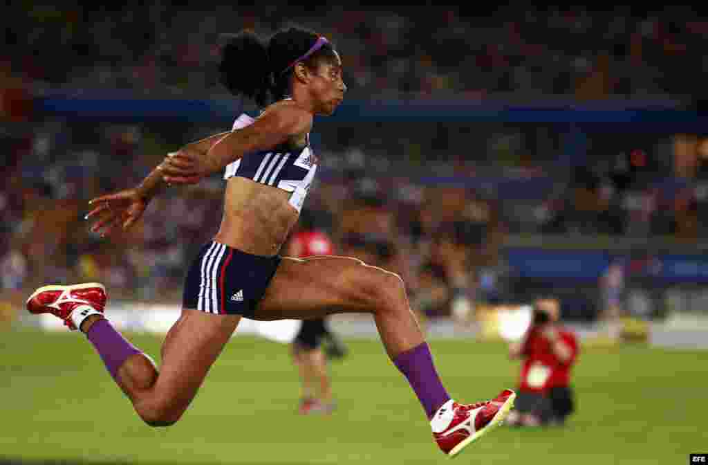 La atleta cubano-británica Yamilé Aldama pasa a la final de triple salto en Olimpiadas Londres 2012
