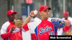 Peloteros cubanos. Foto archivo.